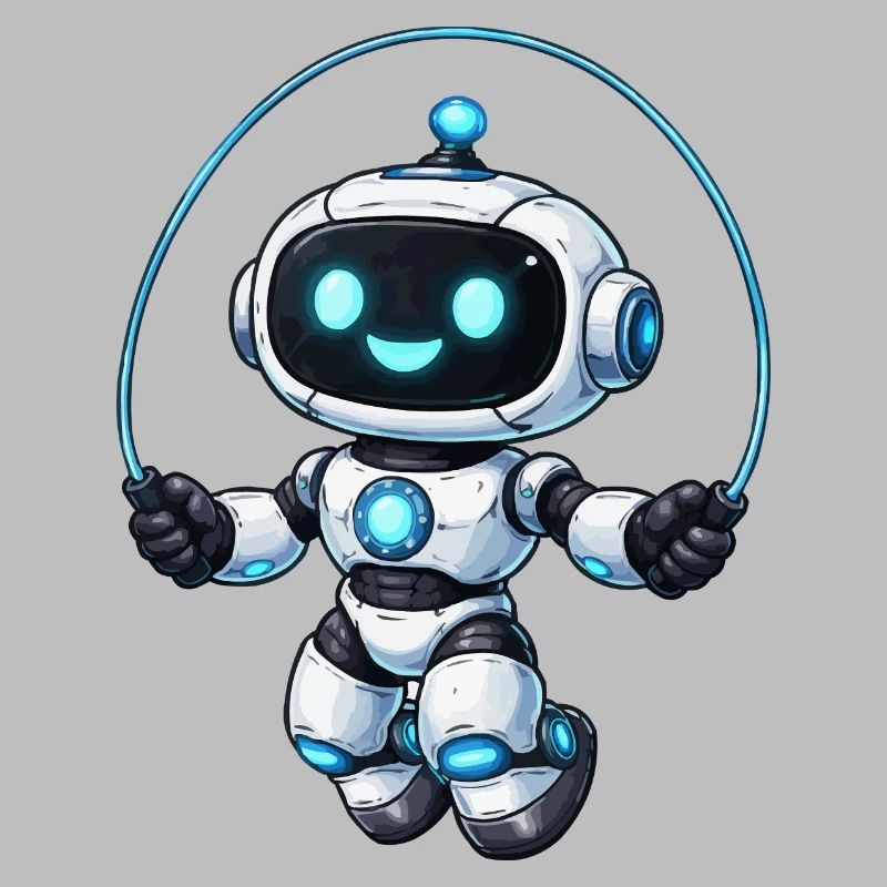 Seilspringen Roboter-Springer