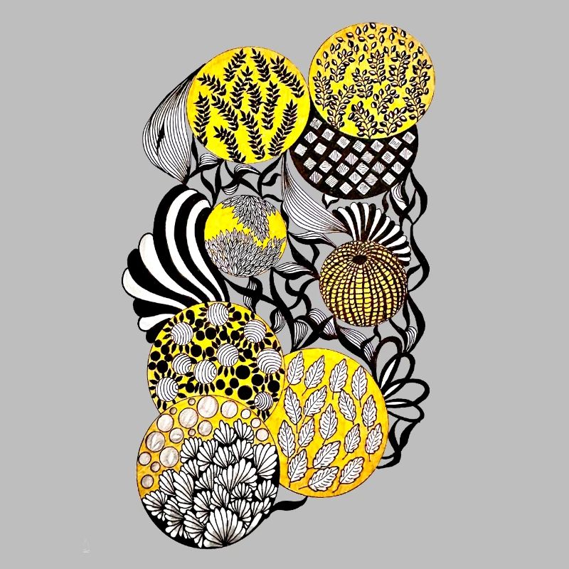 Luminous Circle Patterns Botany