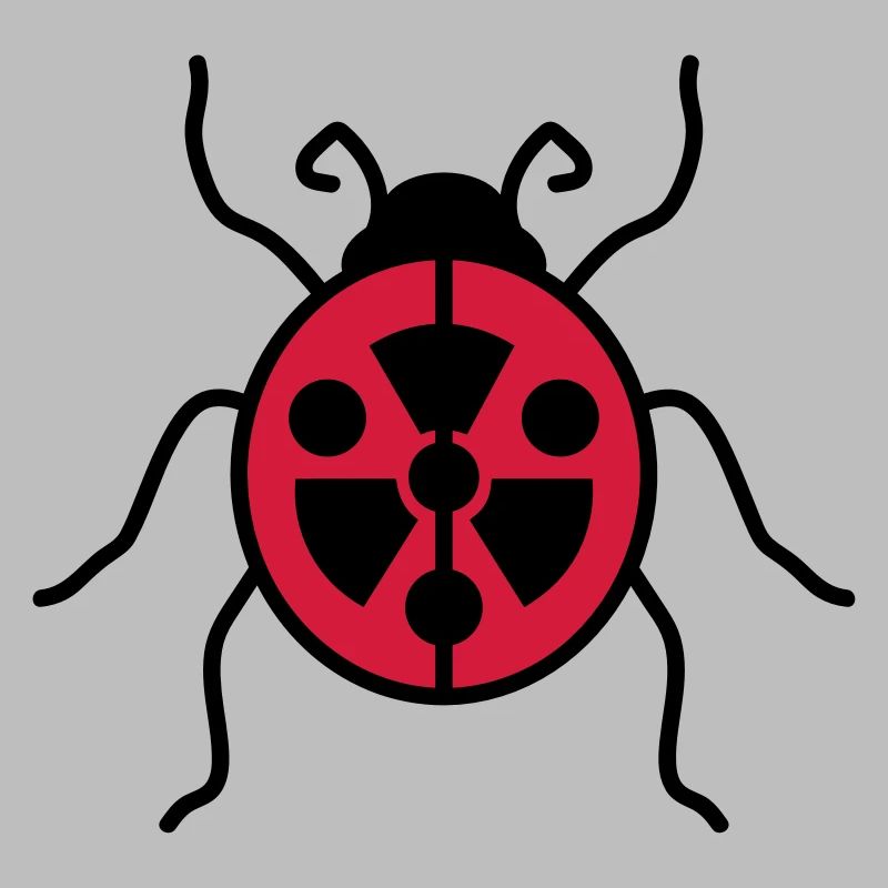 atom symbol radioactive danger danger warning hinwe