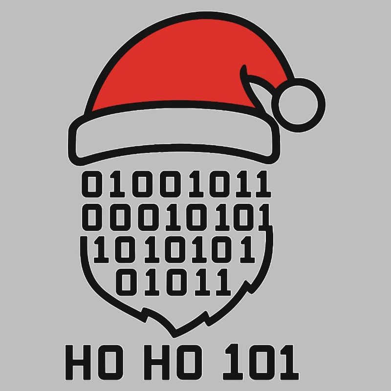 Weihnachtscode mit Santa Hut