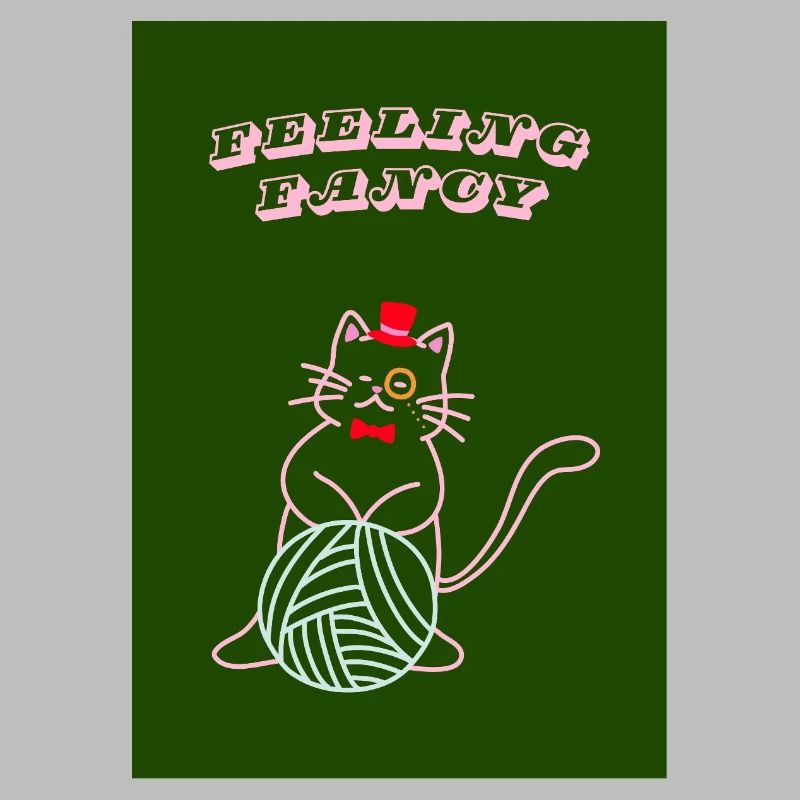 Chat qui se sent chic