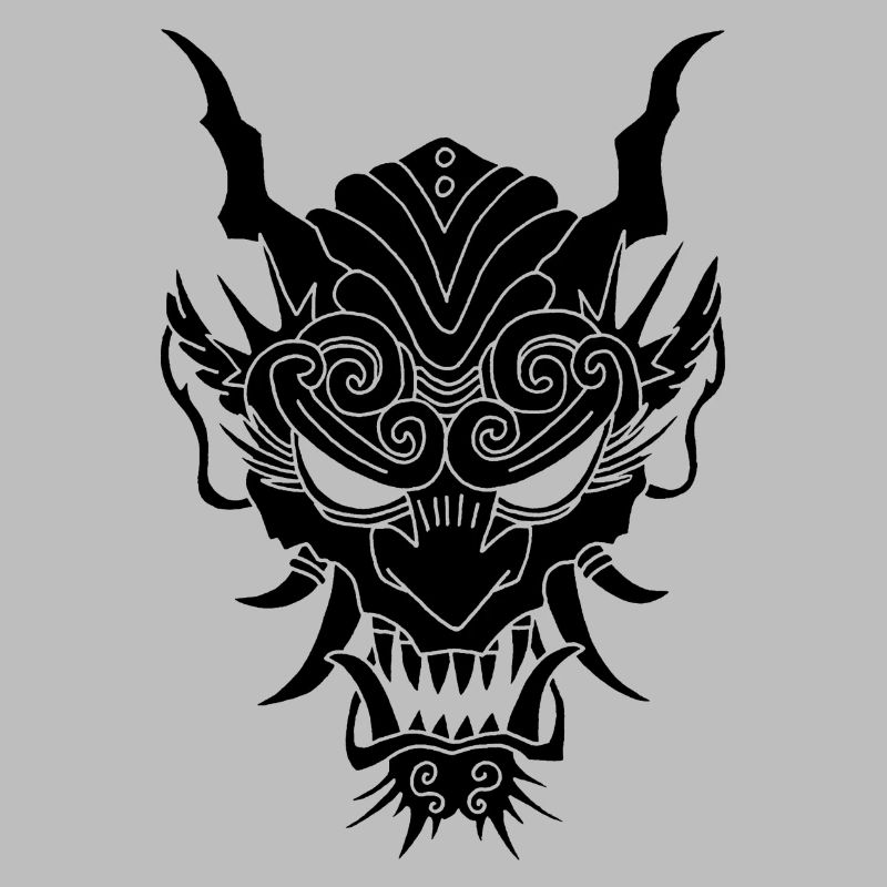 schwarzer Gothic-Dämon