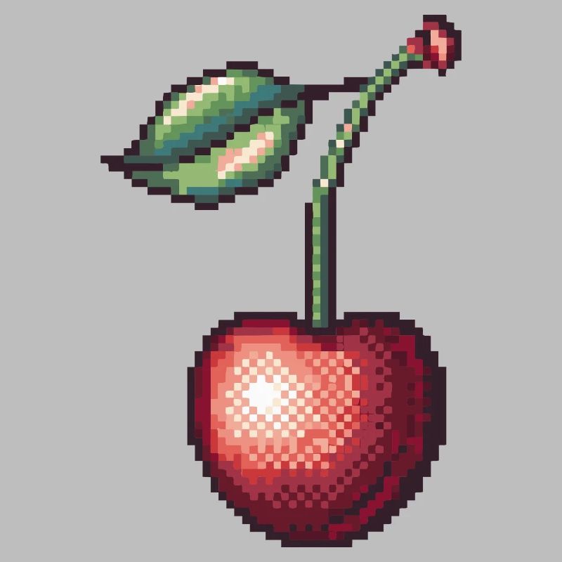 Retro Pixel Kirsche