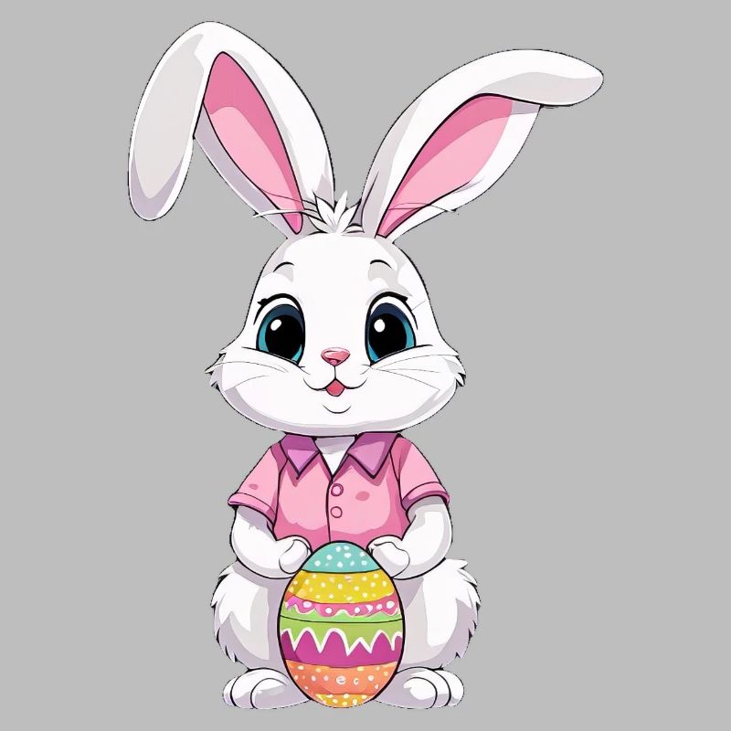 Easter bunny with Easter eggs