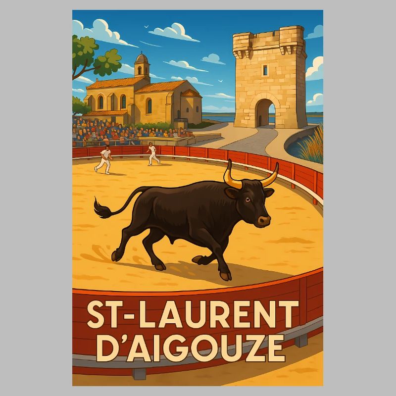 Course de Taureau à Saint-Laurent d'Aigouze