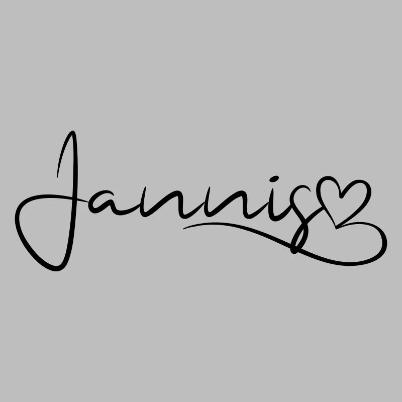 Jannis Surname First name Heart décor