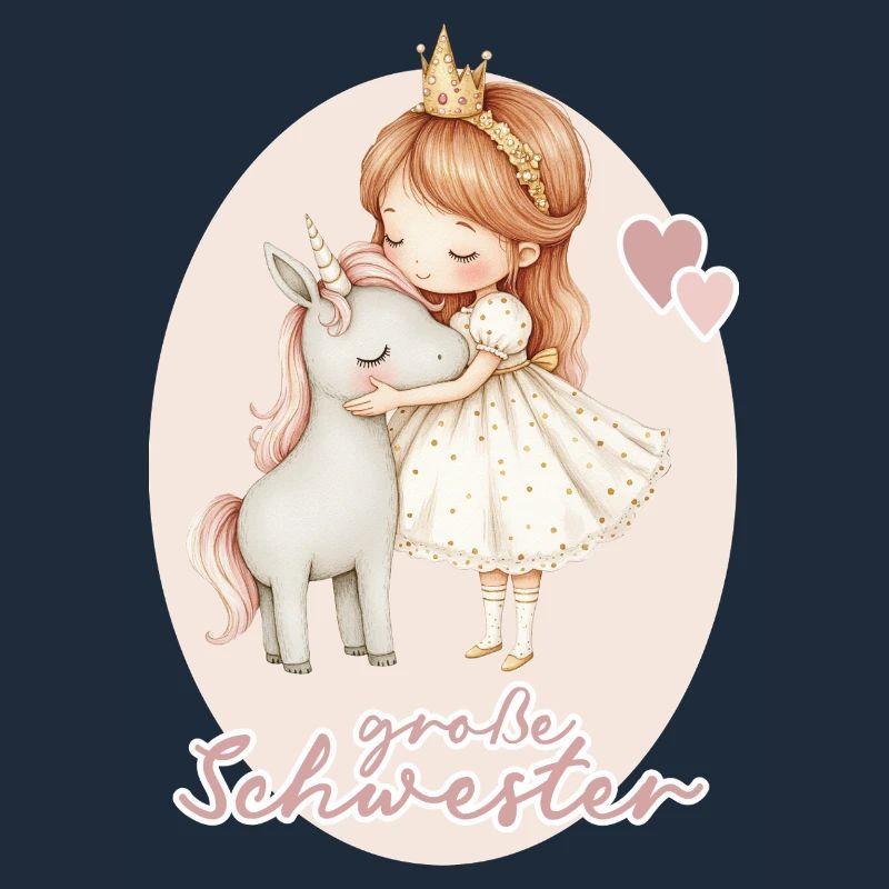 Grosse Schwester Maedchen Einhorn 4