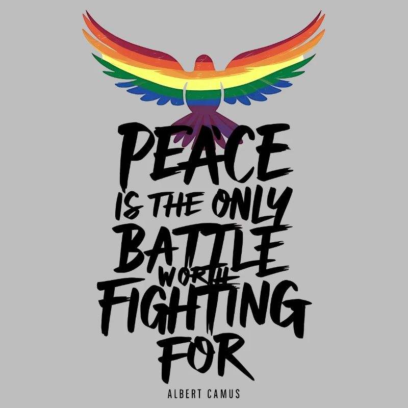 Fiery Rainbow Tongue Flight with Peace Message