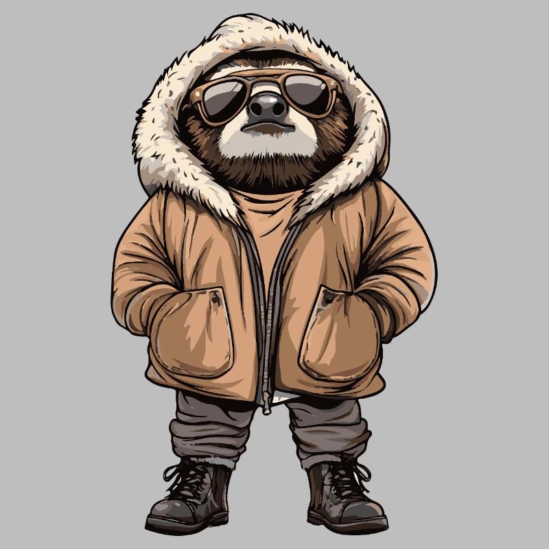 Sloth Cool Winter