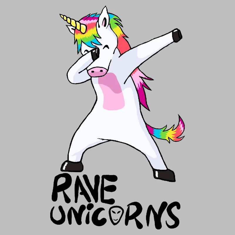 Logo Rave Unicorns Black Text