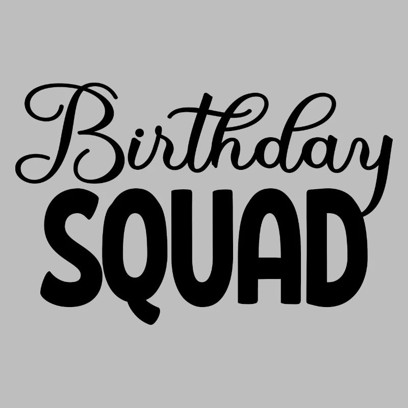Birthday Squad Matching Gruppe Geburtstagsfeier Geschenk