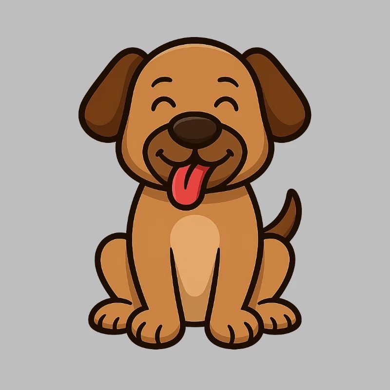 Chien mignon - Conception de style dessin animé