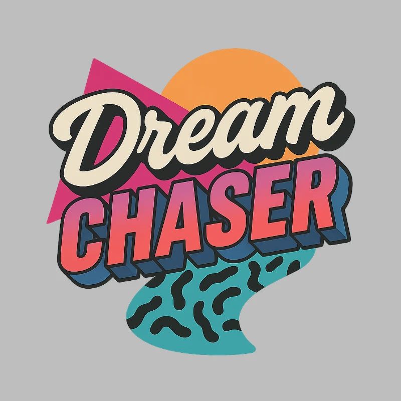 Retro 80s Inspired Dream Chaser Design