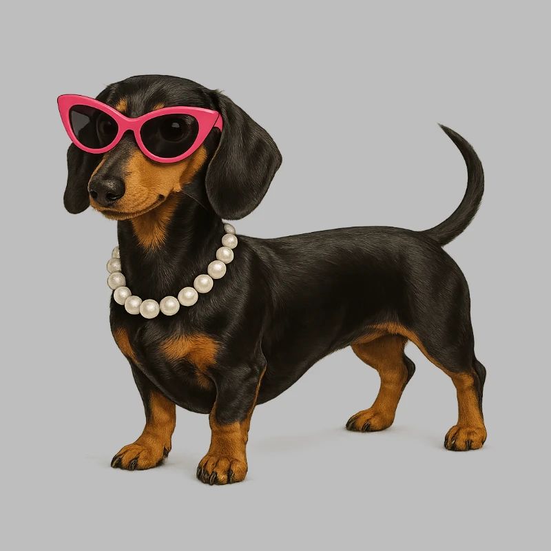 Dackel Diva Pink Sonnenbrille