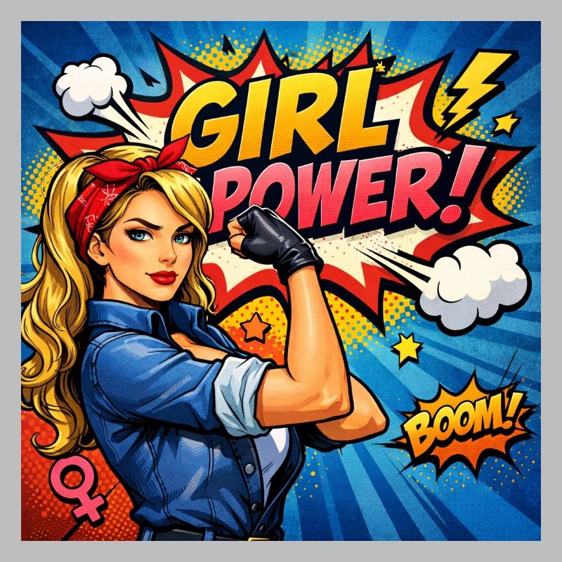 Mädchenkraft Comicheldin