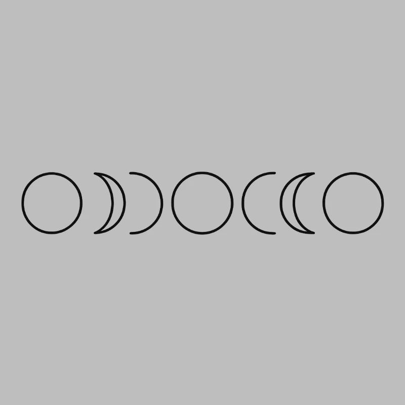 Celestial Phases Moon Art Design