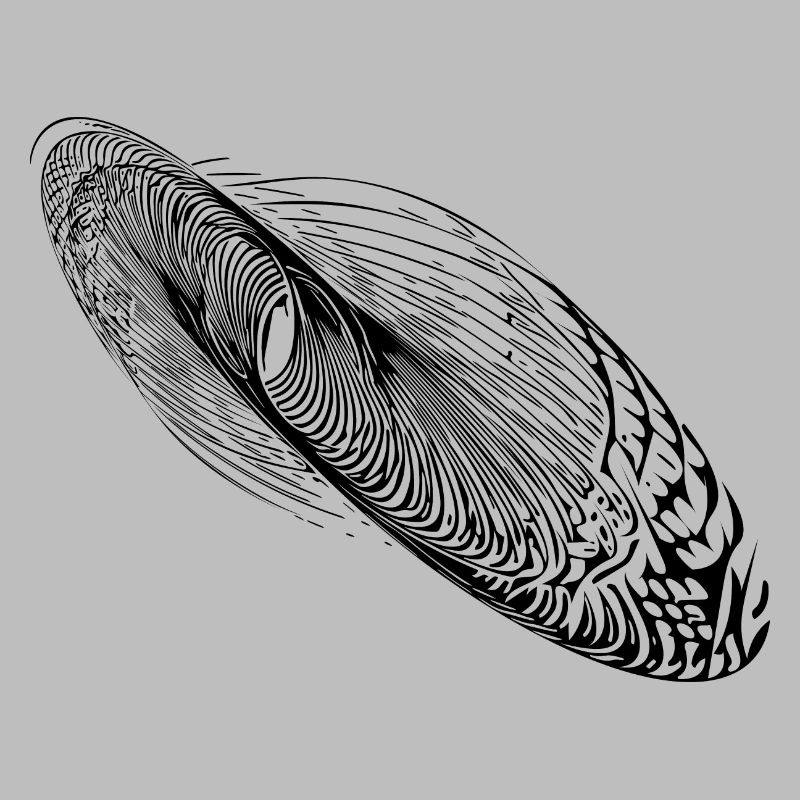 Ellipse abstraite de forme d’oscillation