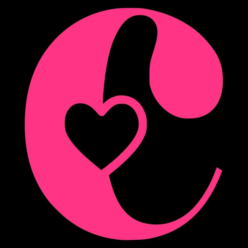 Buchstabe c Anfangsbuchstabe mit Herz