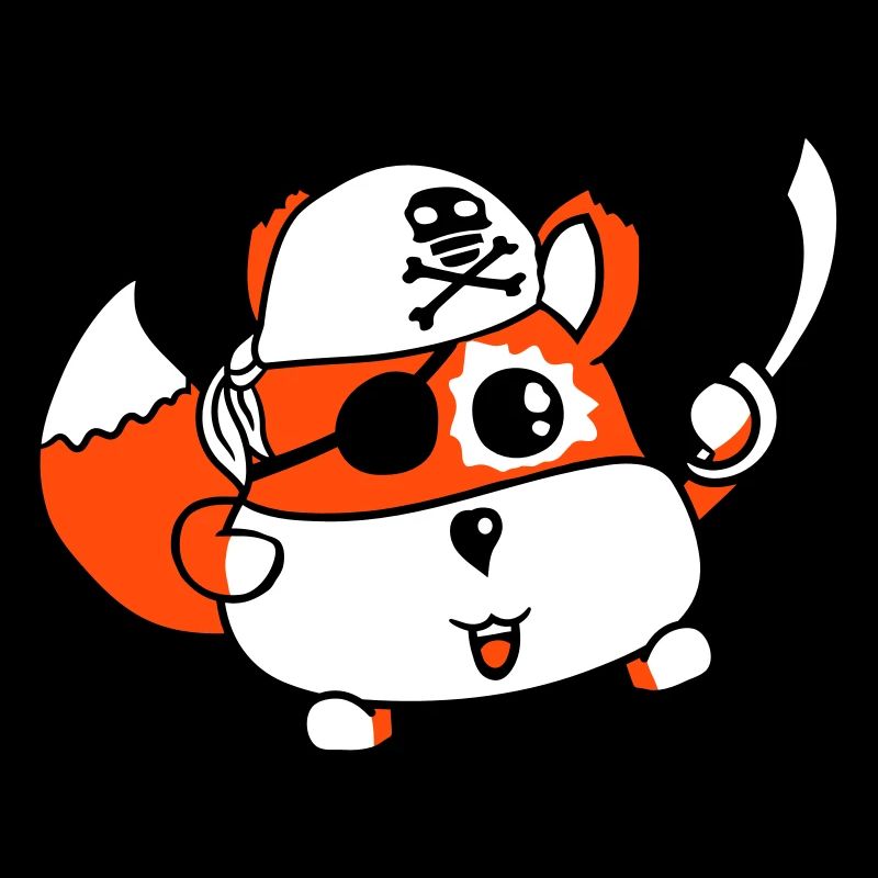 Little Cute Fox Pirate Animal Saber Eye Patch