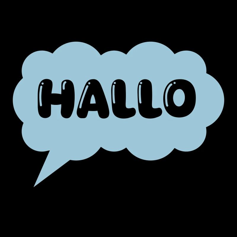 Speech bubble Hello