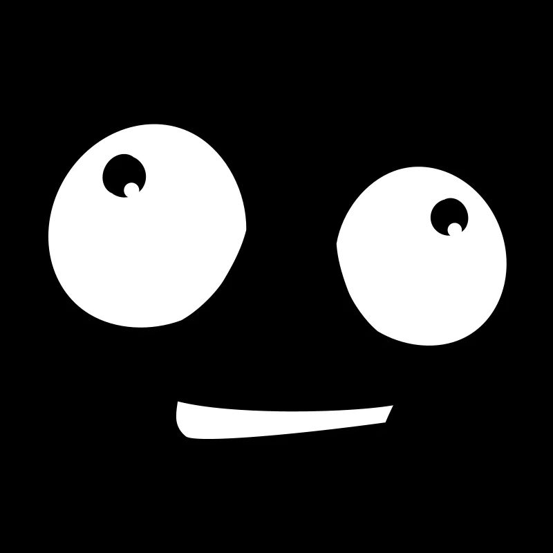 Giggling Comic Cartoon Face Naughty Smile