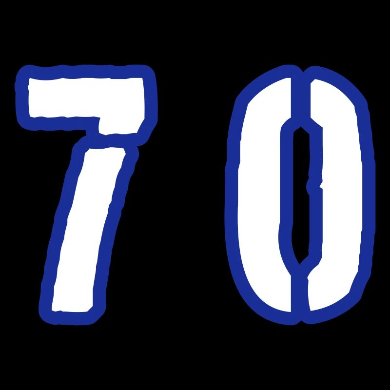 70 Zahl Symbol