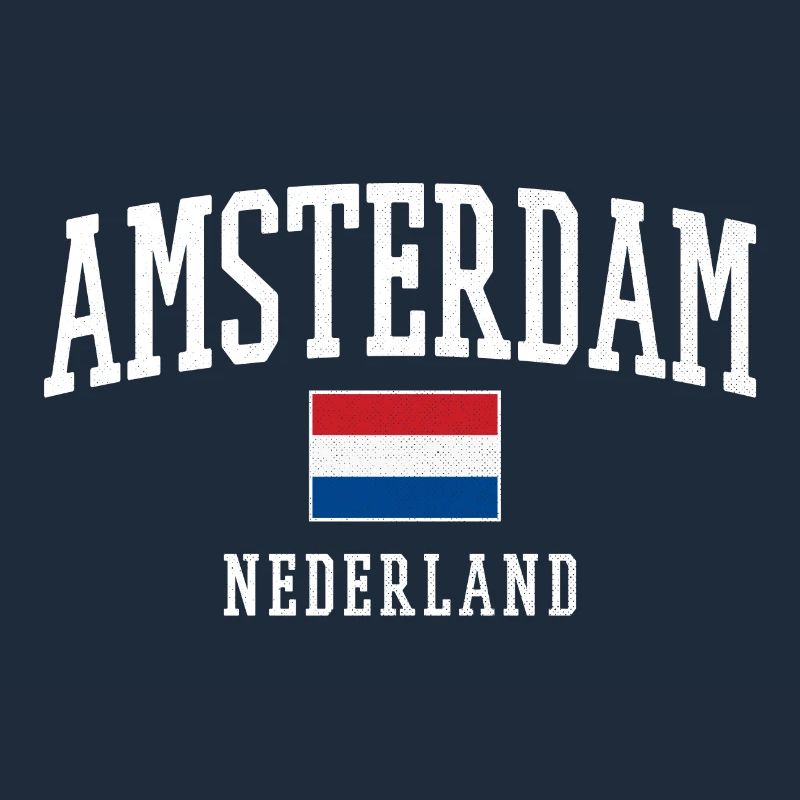 Conception du drapeau Amsterdam NL