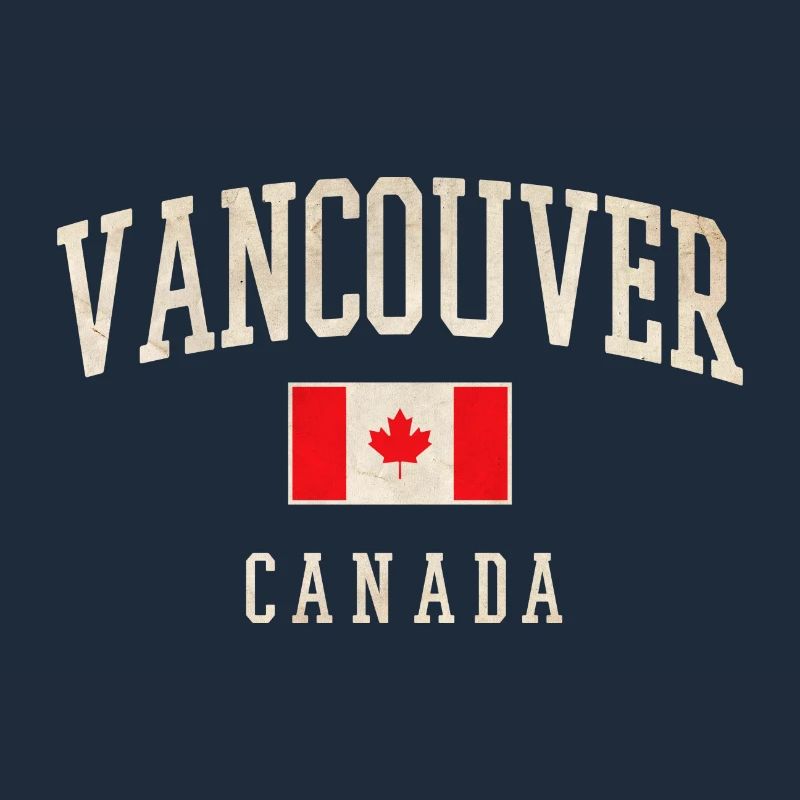 Vancouver Canada Drapeau Chemise