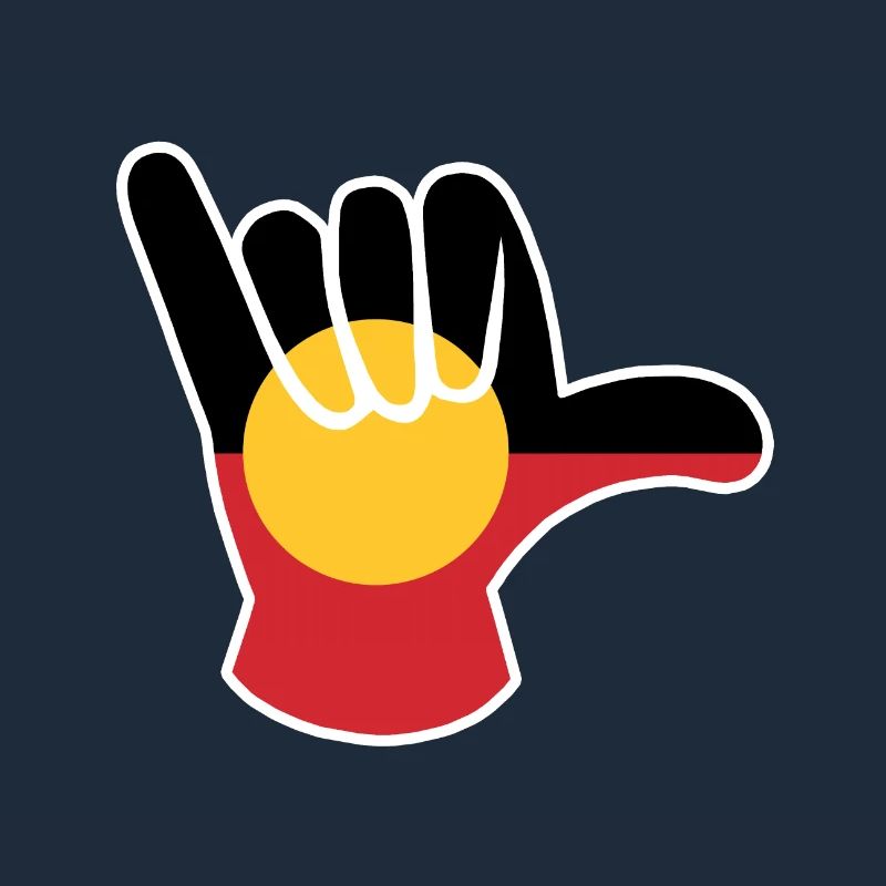 Shaka sign Aboriginal Australia