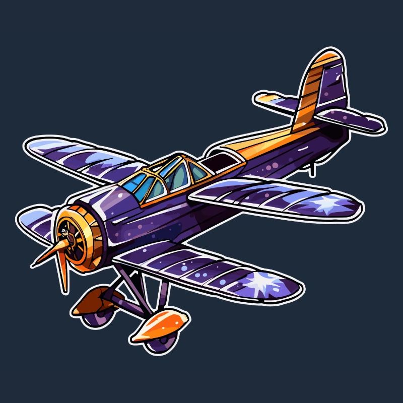 Propeller Plane Comic Look
