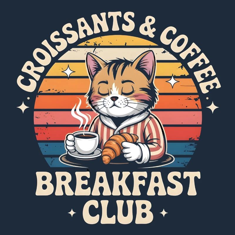 Chat Brunch Retro Café