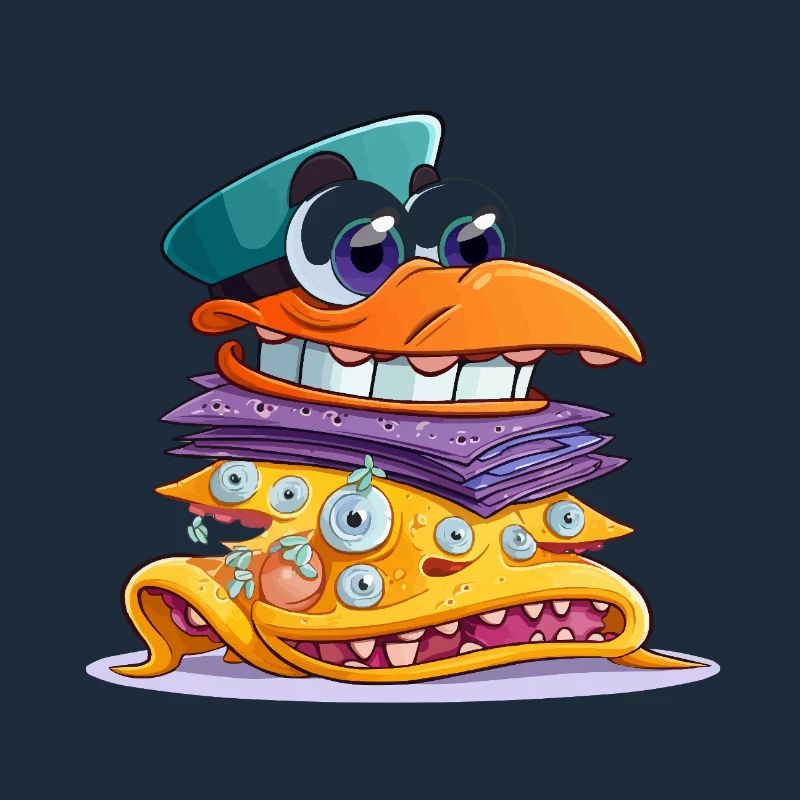 Sandwich MonsterStack coloré