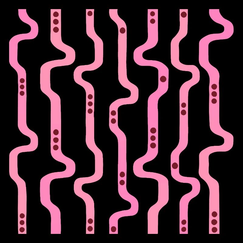 Wiggle Wavy Stripes L