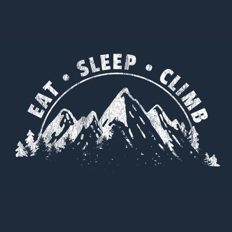 Eat Sleep Climb Geschenk Kletterer Berg Mountain