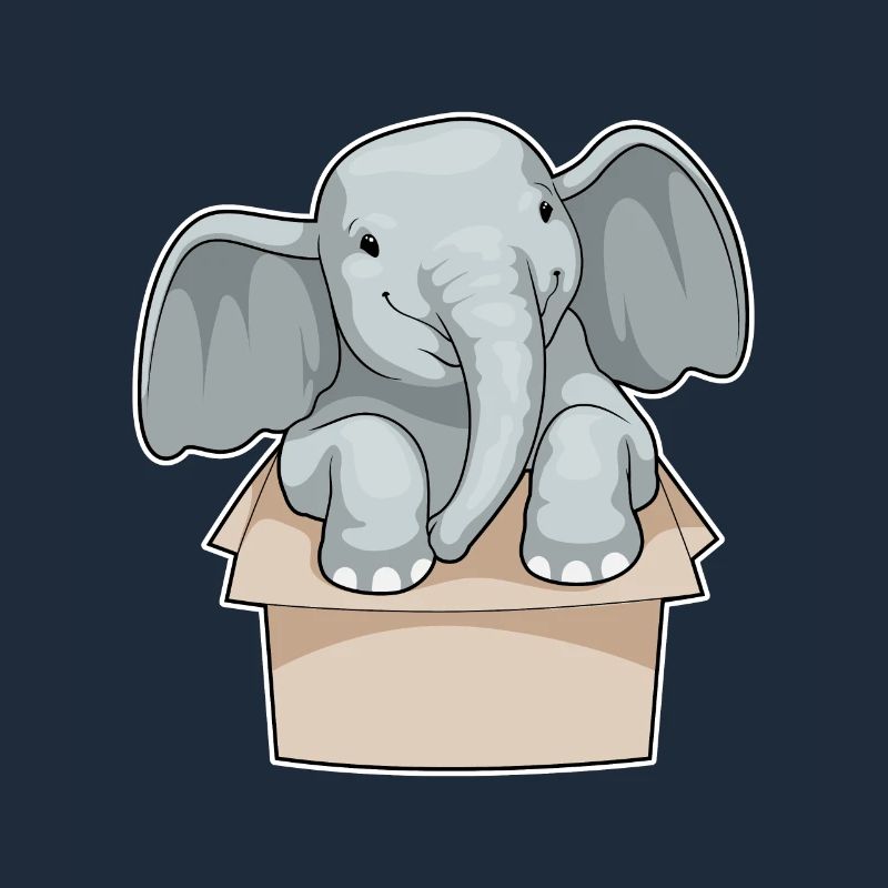 Elefant Karton