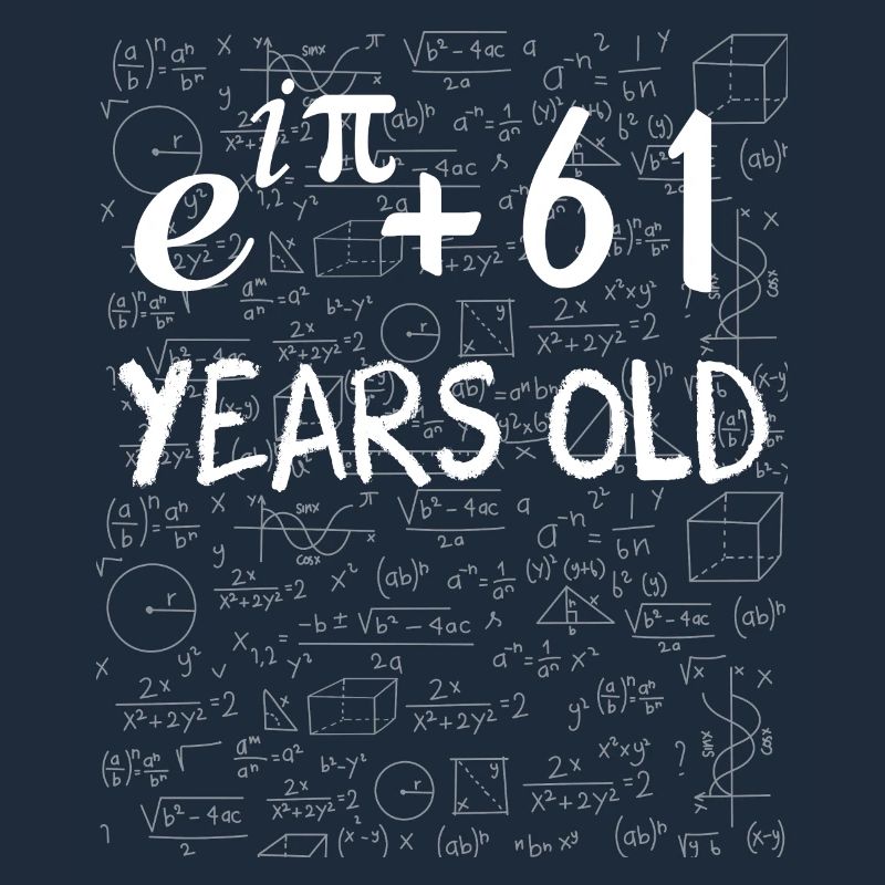 60. Geburtstag 60 Jahre alt Euler Identität