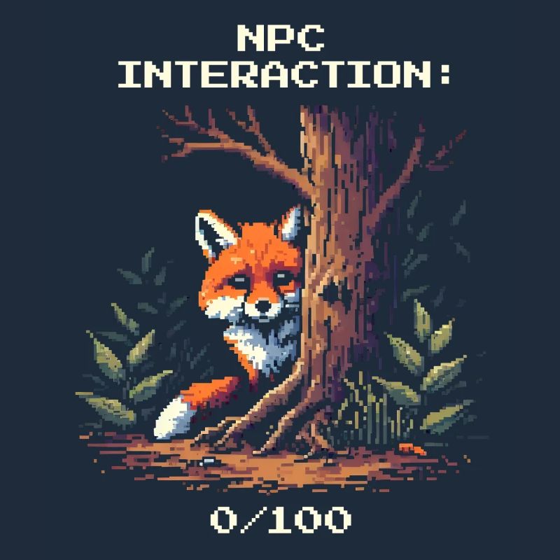 NPC Interaction: 0/100 | Introversion humor