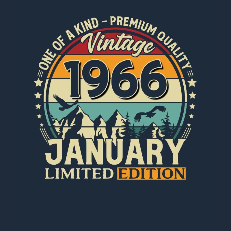 196660e anniversaire Millésime janvier 1966