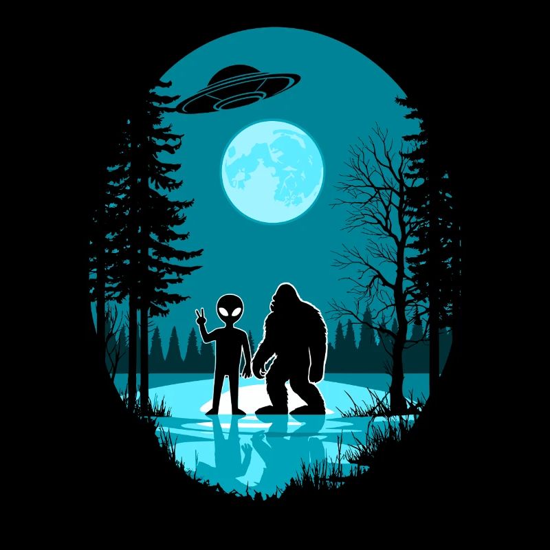 Alien, Bigfoot, UFO