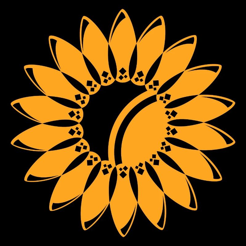 Icône de tournesol Logo Symbole de fleur