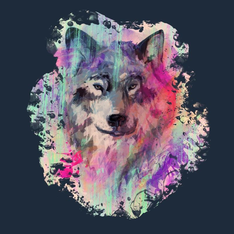 Wolf dans le Nord Colour version