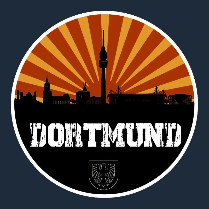 Dortmund Skyline Retro