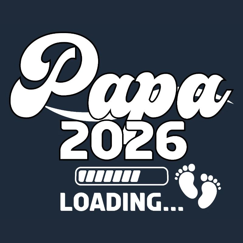 Dad 2026 Loading Bar Foot Print Design