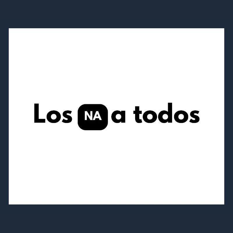 NA in black box between letters