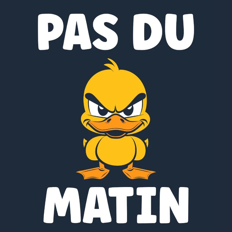 Grumpy Duck Not a Morning Man
