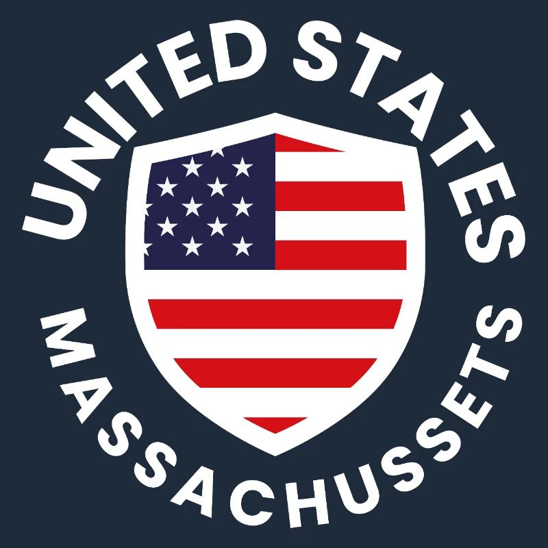 Amerikanischer Schild mit Flaggendesign