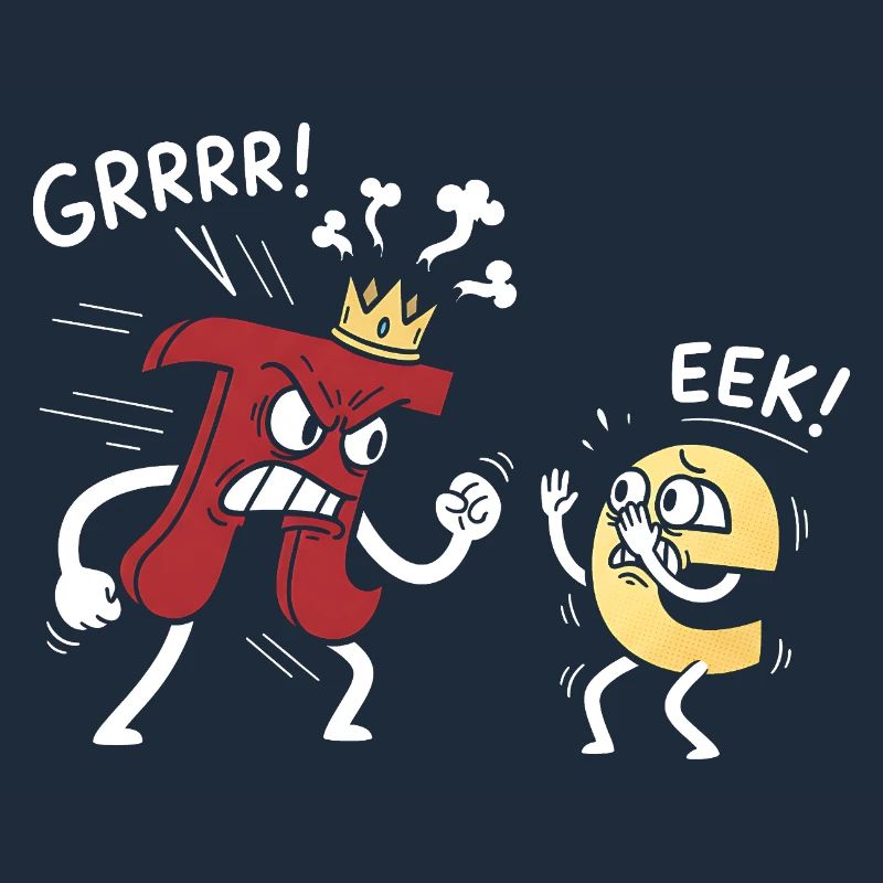 Mathematik Konstanten Pi bedroht e Comic