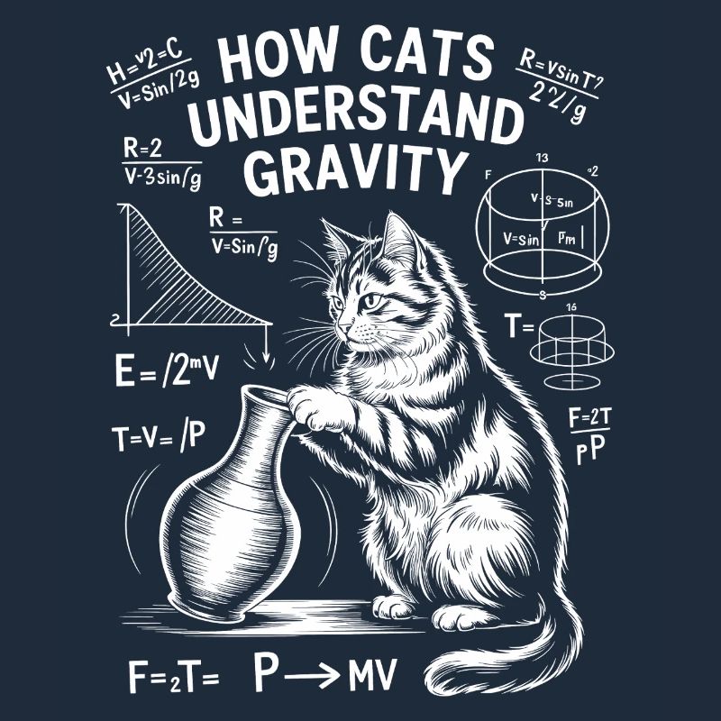 Physik Katzen Sprüche Mathe Witz Physik Geschenk