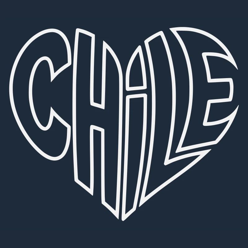 Chile Herz Typo