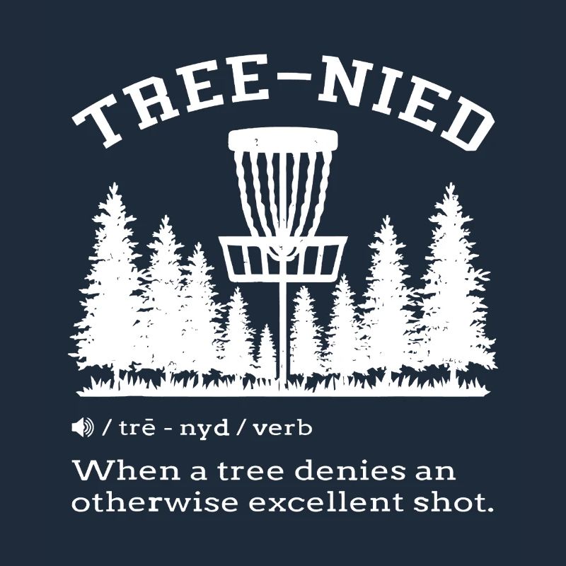 Tree Denied Shot: Forest Disc Golf Tee